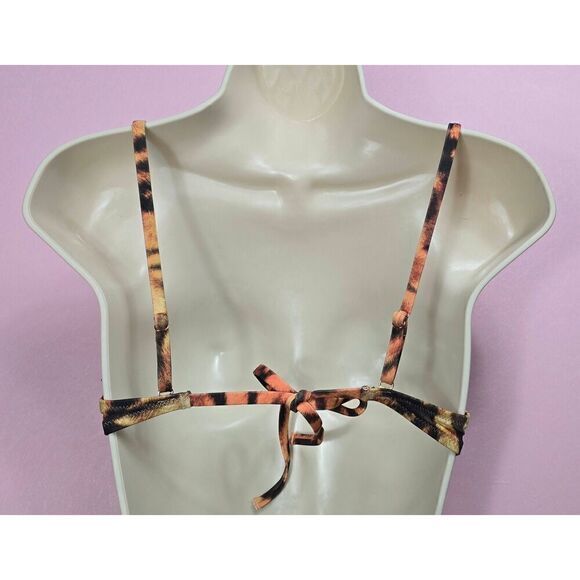 Shade & Shore Tiger Print underwired Bikini Top 34B - Picture 2 of 3